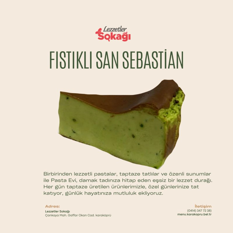FISTIKLI SAN SEBASTİAN